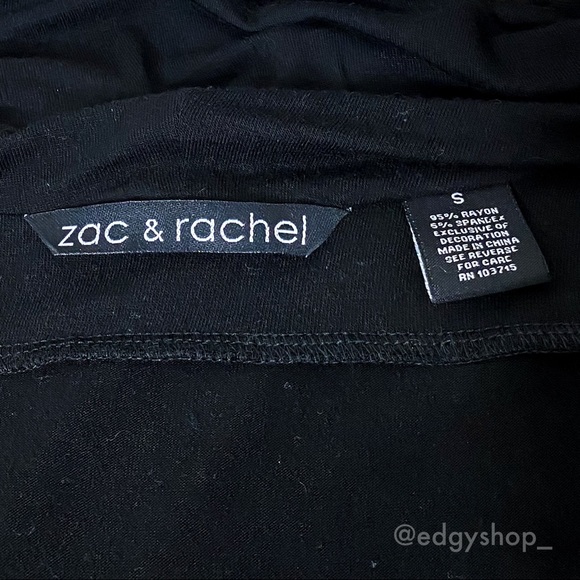 Zac & Rachel | Sleeveless Cowl Neck Draped Top - Picture 4 of 5